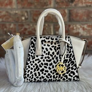 Michael Kors XS Black and White Crossbody Bag